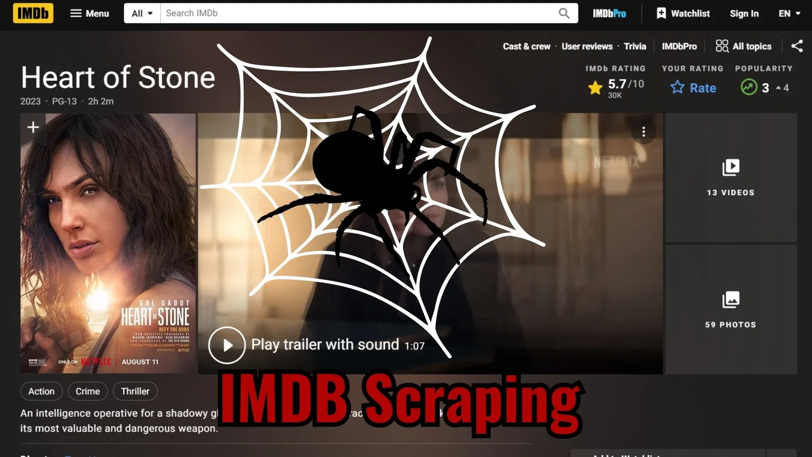 How To Scrape IMDB Movies Using Python & Scrapy?