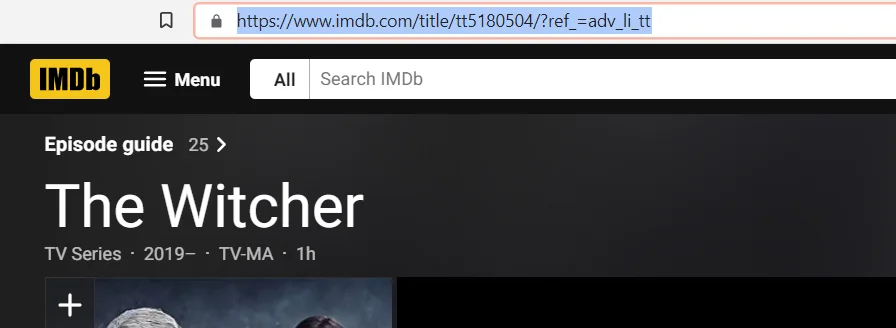 Confirming the full detail page URL