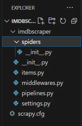 Project structure in VS Code