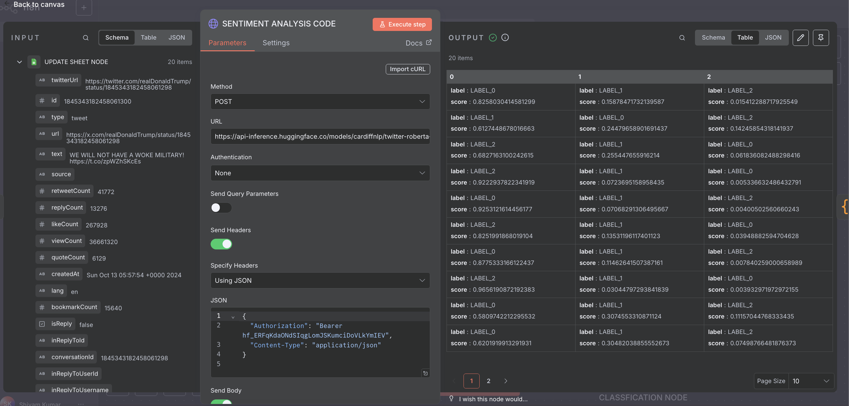 Hugging Face Node